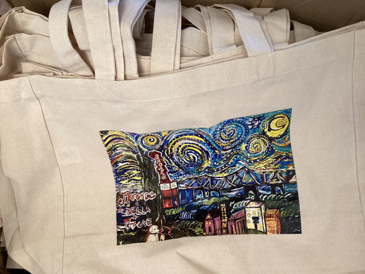 Canvas tote community painting Stella and goose bags