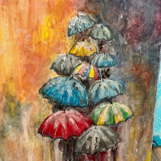 Umbrellas by Donna Leischner