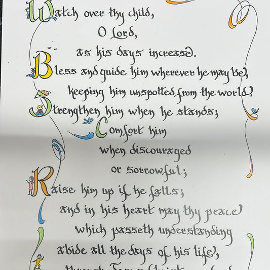 Birthday Prayer (Unframed)