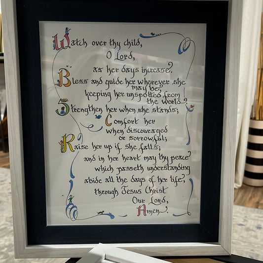 Birthday Prayer (Framed)